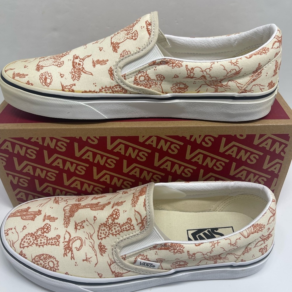 Vans Men’s Classic Slip-On
Desert Vibes Turtle dove/True W Sneakers 
VN0A5JLX8NL - Picture 14 of 16